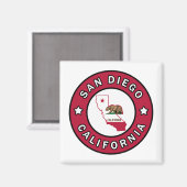 San Diego California Magnet (Vorderseite/Rückseite)