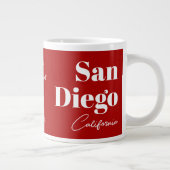 San Diego California ODER IHRER TEXT Jumbo-Tasse (Rechts)