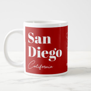 San Diego California ODER IHRER TEXT Jumbo-Tasse
