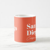 San Diego California ODER IHRER TEXT Kaffeetasse (Mittel)