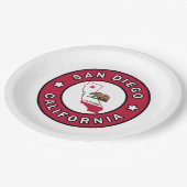 San Diego California Pappteller (Schrägansicht)