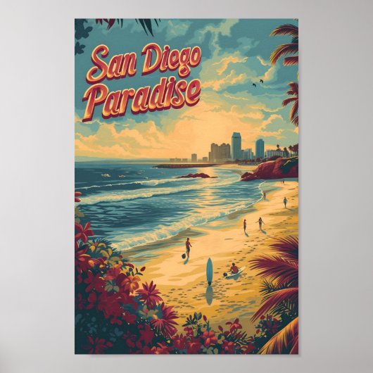 San Diego California Poster (Vorne)