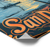 San Diego California Poster (Ecke)