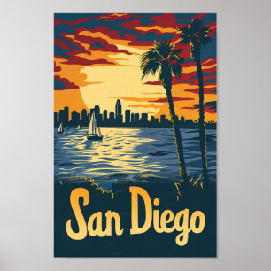 San Diego California Poster