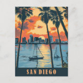 San Diego California Postkarte (Vorderseite)