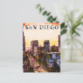 San Diego California Postkarte (Stehend Vorderseite)
