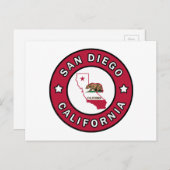 San Diego California Postkarte (Vorne/Hinten)