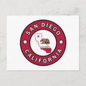 San Diego California Postkarte (Vorderseite)