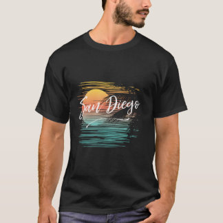 San Diego California Retro Style Lässig G T-Shirt