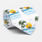 San Diego California Sailing Krawatte (Gerollt)