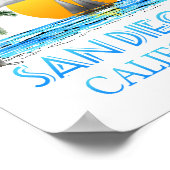 San Diego California Sailing Poster (Ecke)