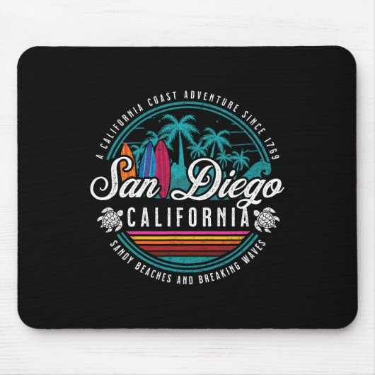 San Diego California Sandy Strände Breaking Waves Mousepad (Vorne)