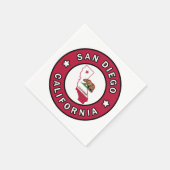 San Diego California Serviette (Ecke)