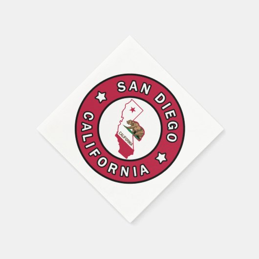 San Diego California Serviette (Ecke)