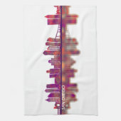 San Diego California Skyline Geschirrtuch (Vertikal)