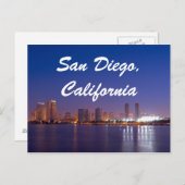 San Diego California Skyline Sunrise Postkarte (Vorne/Hinten)