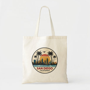 San Diego California Skyline Tragetasche