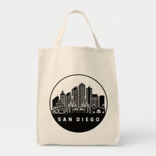 San Diego California Skyline Tragetasche