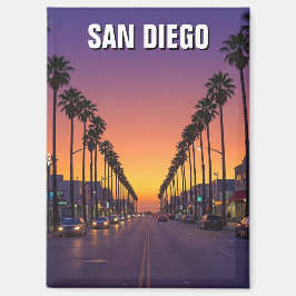 San Diego California Sunset Magnet