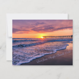 San Diego California Sunset Postkarte