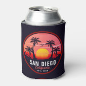 San Diego California Sunset Vacation Souvenirs 80e Dosenkühler (Kanne Vorderseite)