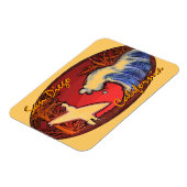 San Diego California Surfer Art Rechteck Magnet (Linke Seite)