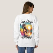 San Diego California Sweatshirt (Schwarz voll)