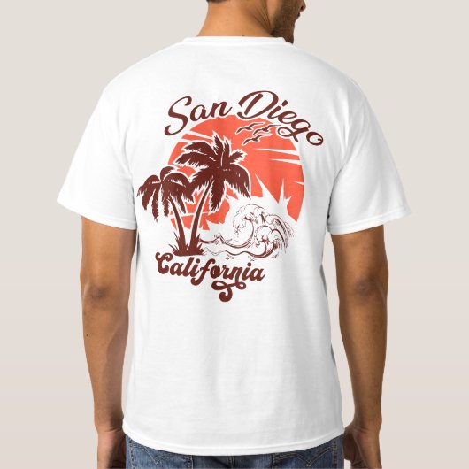 San Diego California T-Shirt (Rückseite)