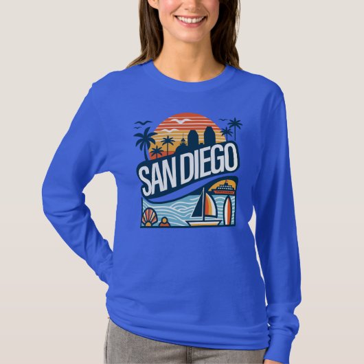 San Diego California T-Shirt (Vorderseite)