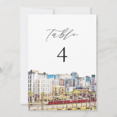 SAN DIEGO California - Tabellenkarte Einladung (Rückseite)