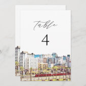 SAN DIEGO California - Tabellenkarte Einladung (Vorne/Hinten)