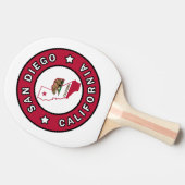 San Diego California Tischtennis Schläger (Seitenansicht)
