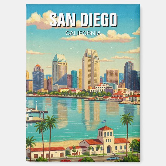 San Diego California Travel Magnet (Vorderseite)