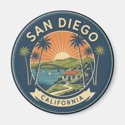 San Diego California Travel Magnet (Vorne)