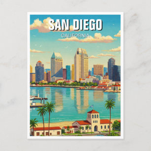 San Diego California Travel Postkarte
