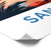 San Diego California Travel Print Poster (Ecke)