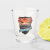 San Diego California Travel Schnapsglas (Vorderseite)