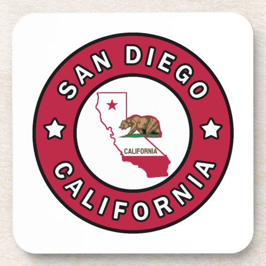 San Diego California Untersetzer (Vorderseite)