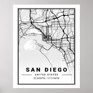 San Diego California USA Reisen Poster