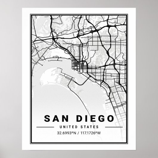 San Diego California USA Reisen Poster (Vorne)