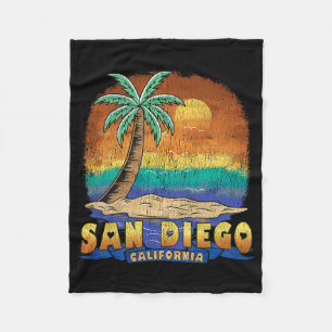 San Diego California Vintag Distressed Souvenir Fleecedecke