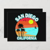 San Diego California Weihnachtsmann Postkarte (Vorne/Hinten)