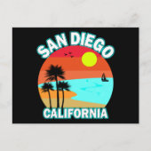 San Diego California Weihnachtsmann Postkarte (Vorderseite)