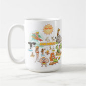 San Diego California White Kaffeetasse (Links)