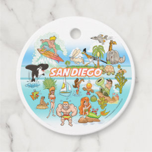 San Diego Cartoon Geschenkanhänger