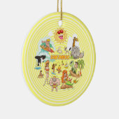 San Diego Cartoon Keramik Ornament (Rechts)