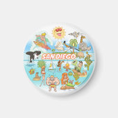 San Diego Cartoon Magnet (Vorne)