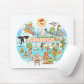 San Diego Cartoon Mousepad (Mit Mouse)