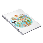 San Diego Cartoon Notizblock (Rechte Seite)