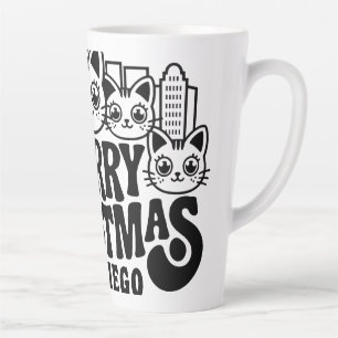 San Diego City California Frohe Weihnachtskatzen U Milchtasse